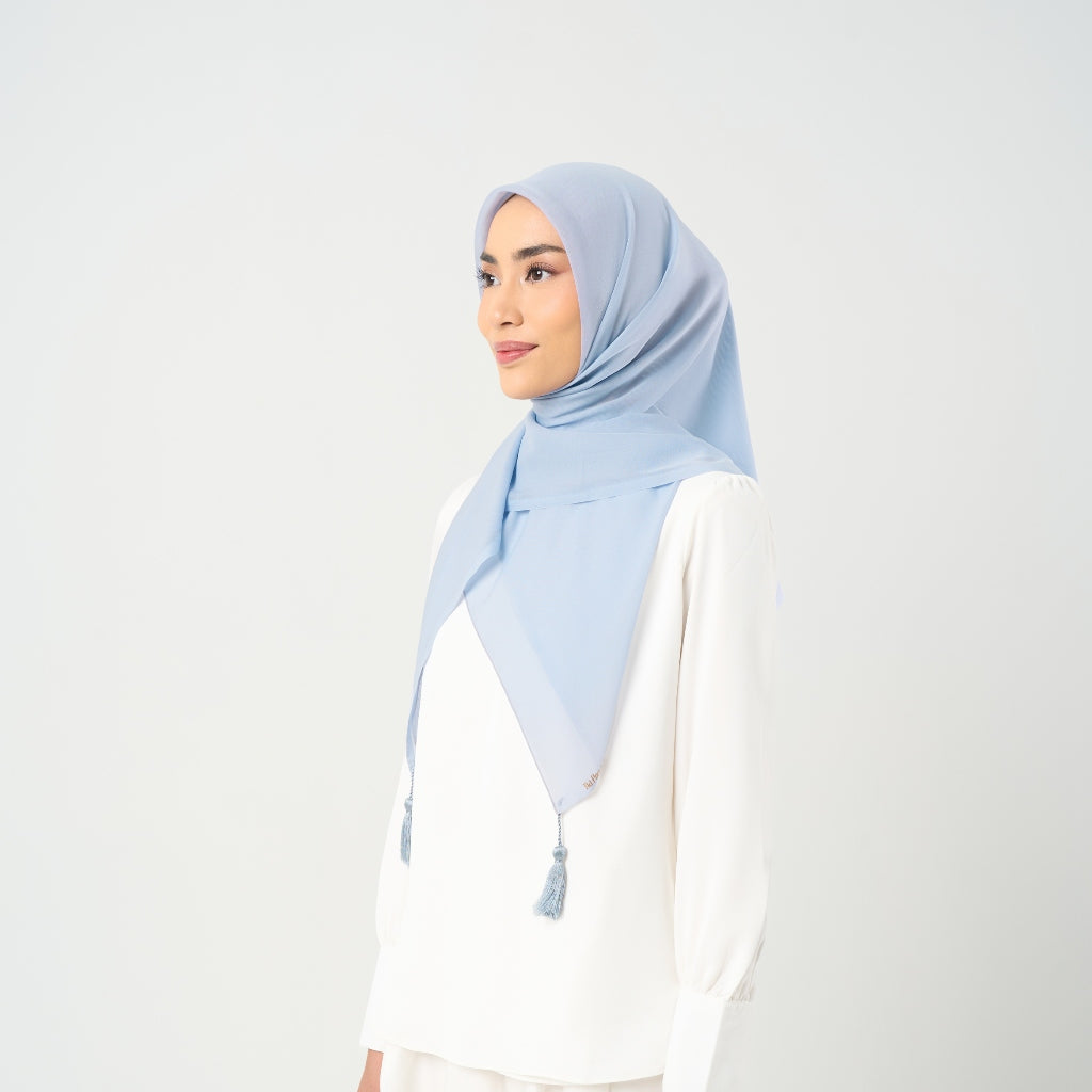 Plain Tassel New Colors - Hijab Segiempat Paris Jepang Premium Ronce 115 x 115 cm