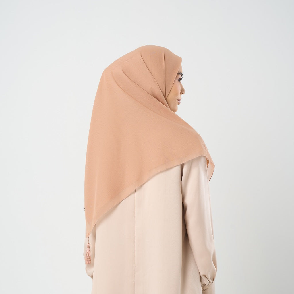 Plain Tassel New Colors - Hijab Segiempat Paris Jepang Premium Ronce 115 x 115 cm