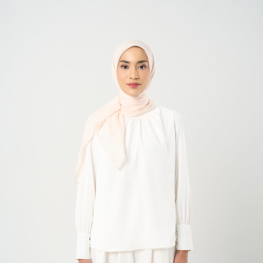 Plain Crystal Line Signature 29 - Hijab Segiempat Bordir Crystal