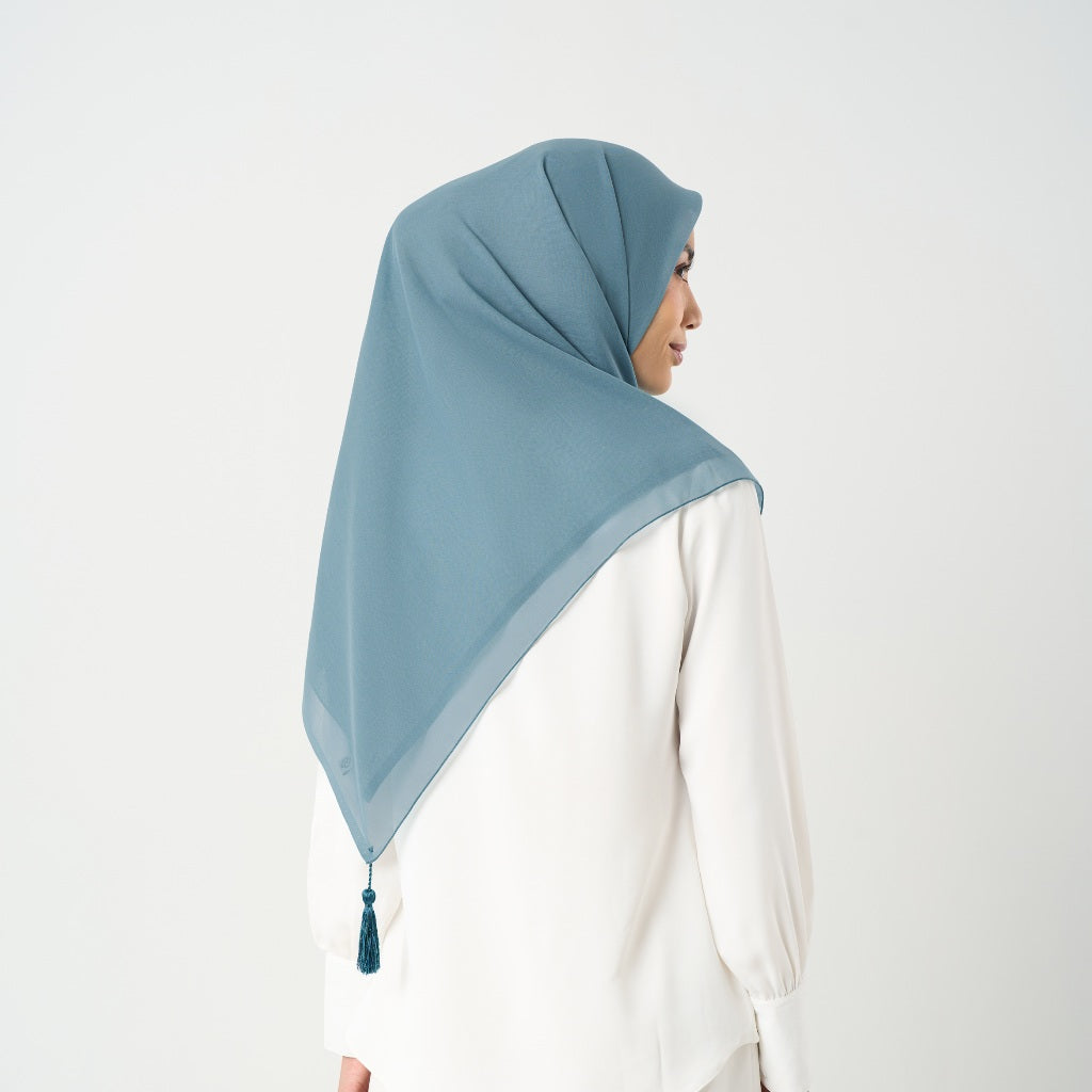 Plain Tassel New Colors - Hijab Segiempat Paris Jepang Premium Ronce 115 x 115 cm