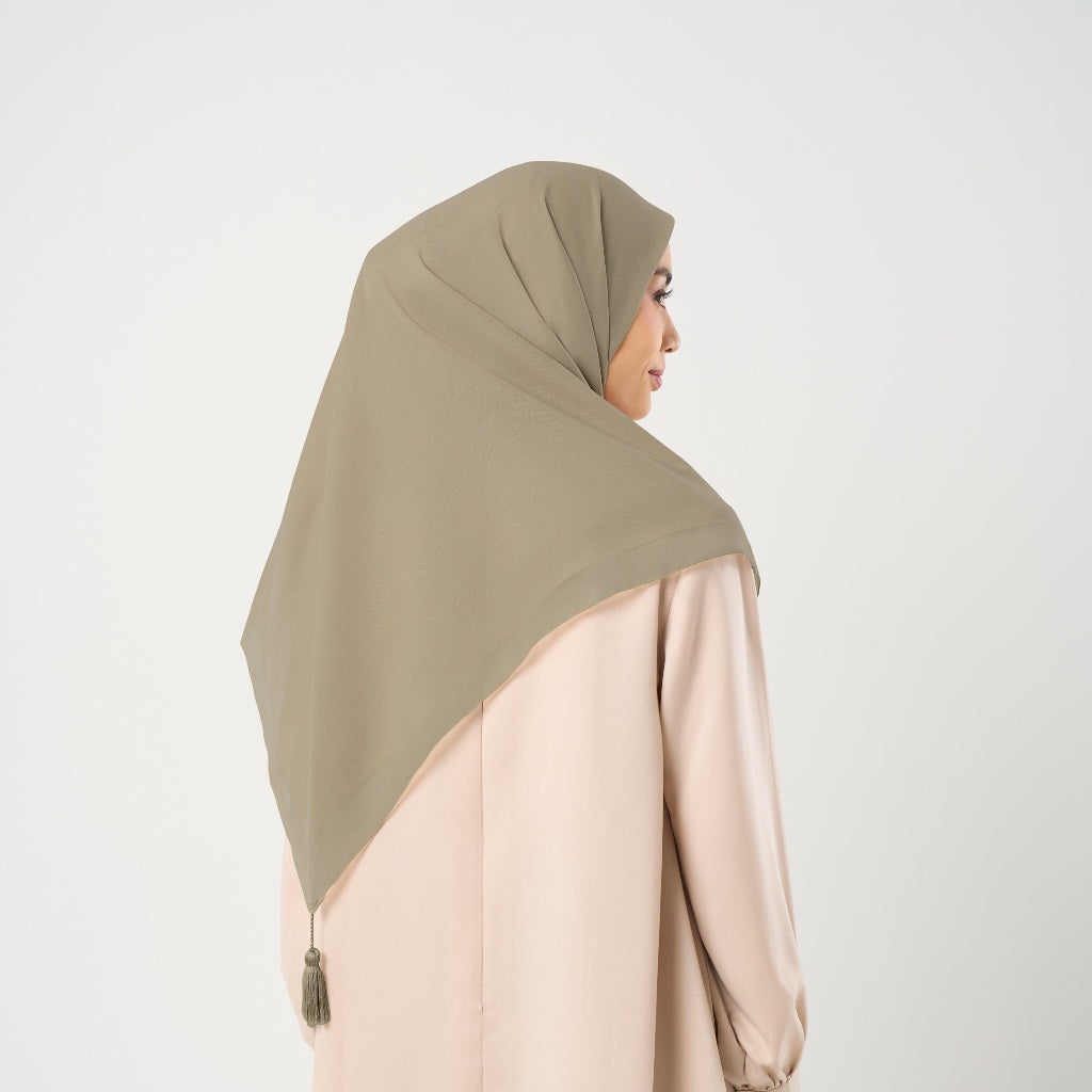 Plain Tassel New Colors - Hijab Segiempat Paris Jepang Premium Ronce 115 x 115 cm