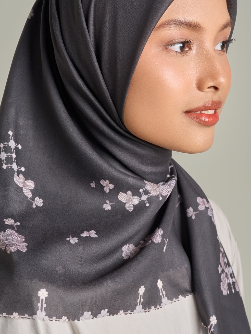 Selaras Scarf - Hijab Printing Bunga Premium