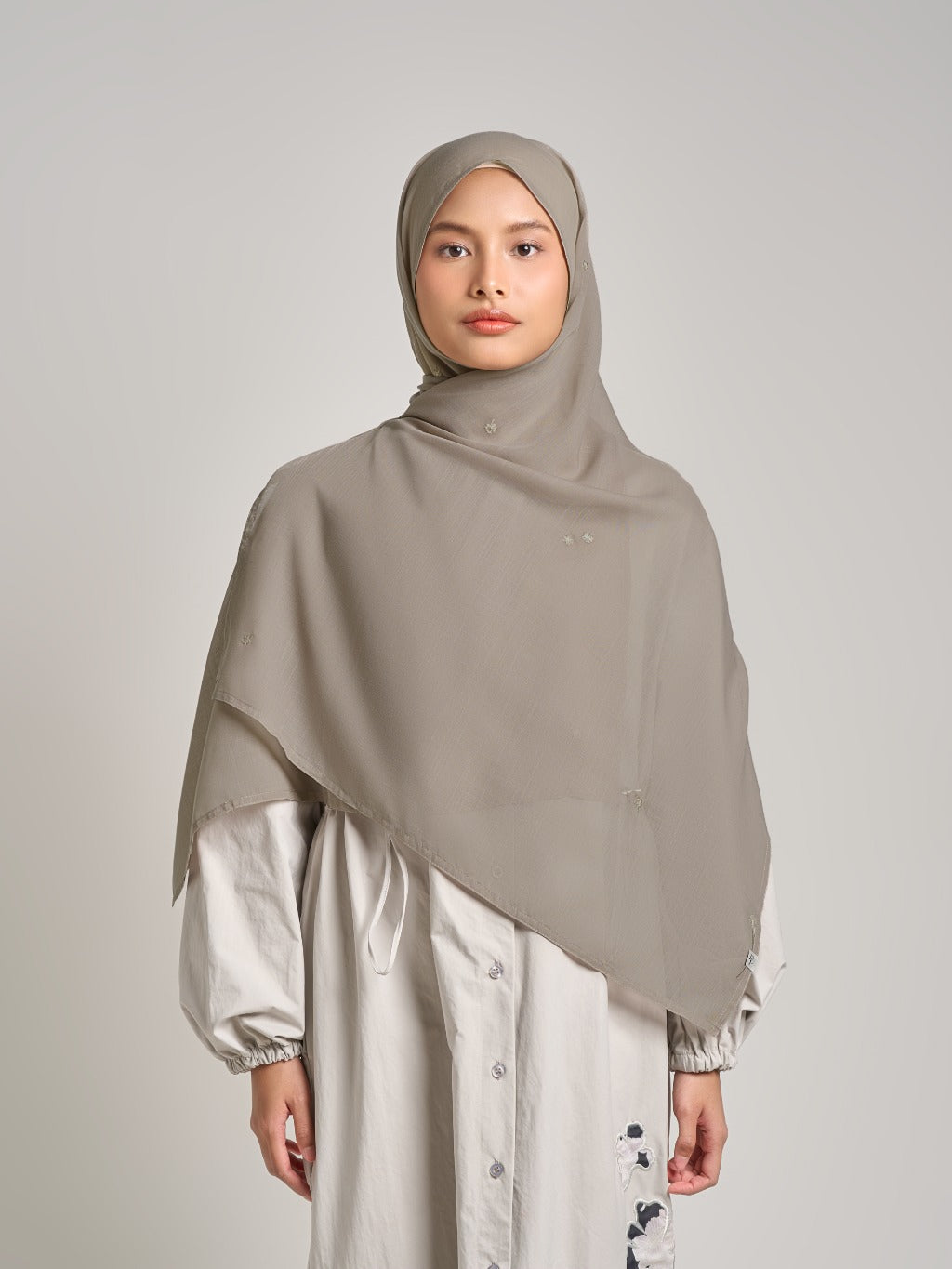 Liqo Pashmina - Pashmina Bordir Premium Jatuh