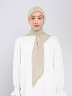 Erelia Embroidery - Hijab Segiempat Bordir Tepi Geometris