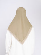 Erelia Embroidery - Hijab Segiempat Bordir Tepi Geometris
