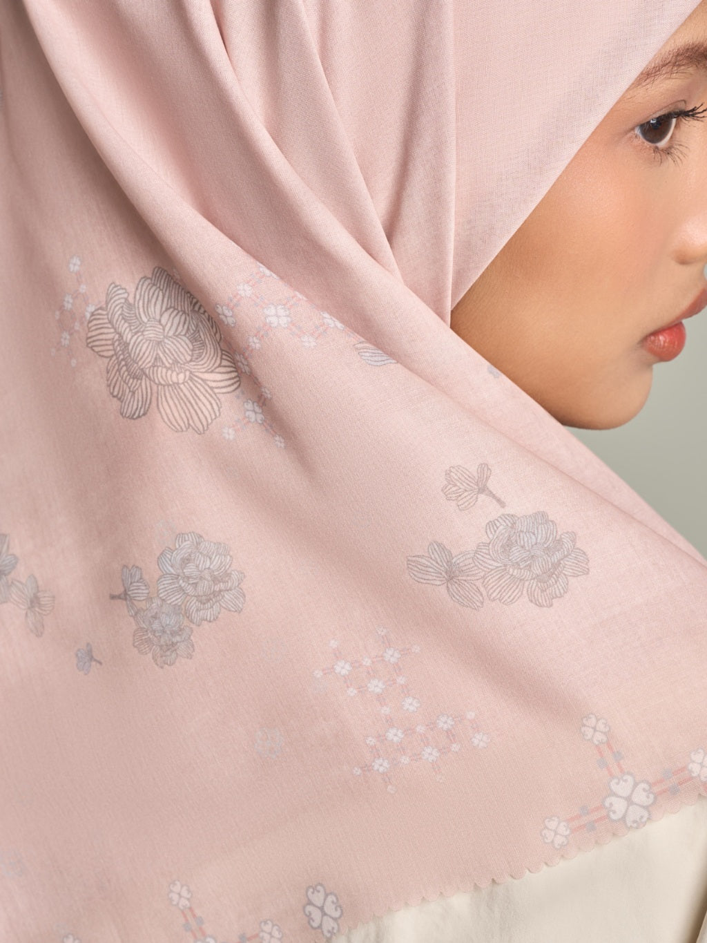 Selaras Scarf - Hijab Printing Bunga Premium