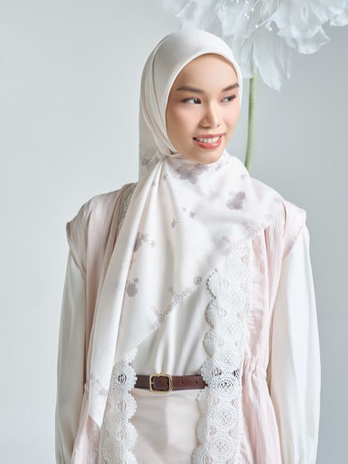 Selaras Scarf - Hijab Printing Bunga Premium