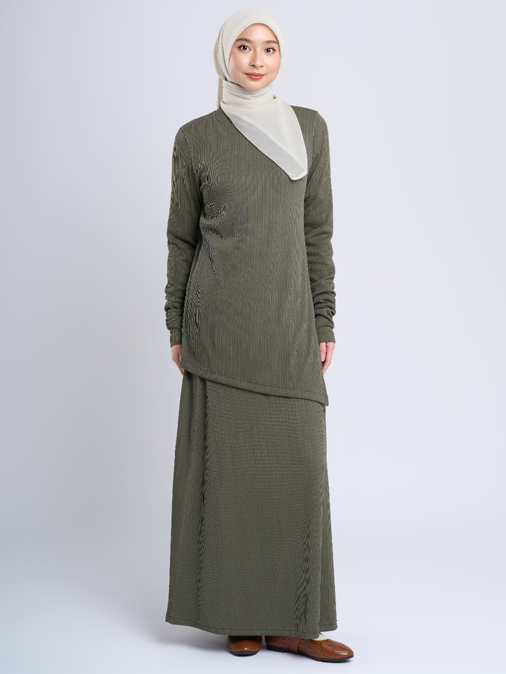 Terra Top - Atasan Pleats Rajut