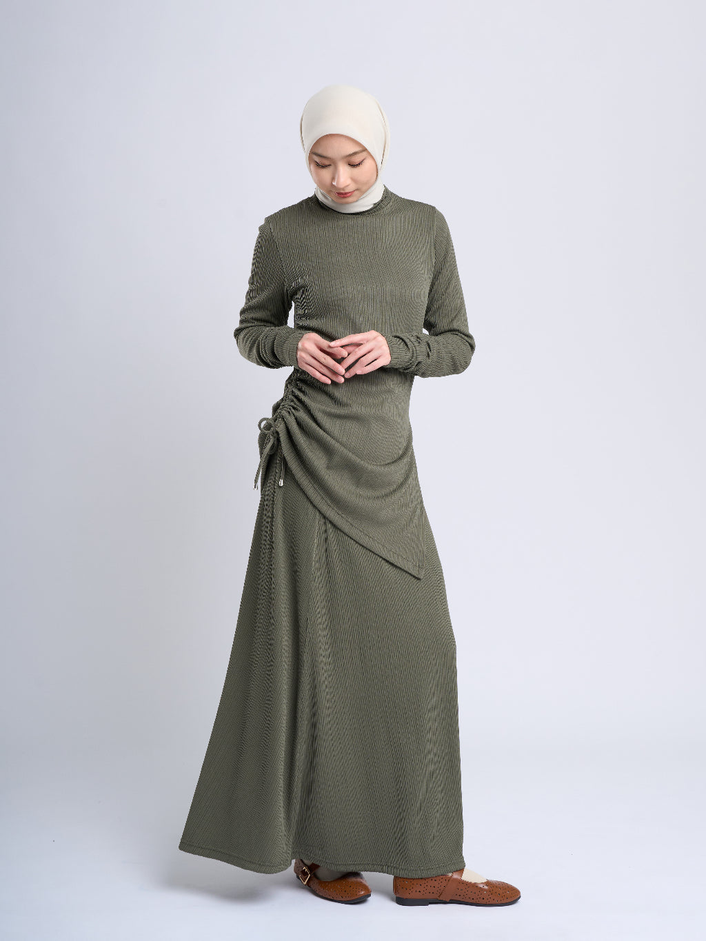 Terra Top - Atasan Pleats Rajut