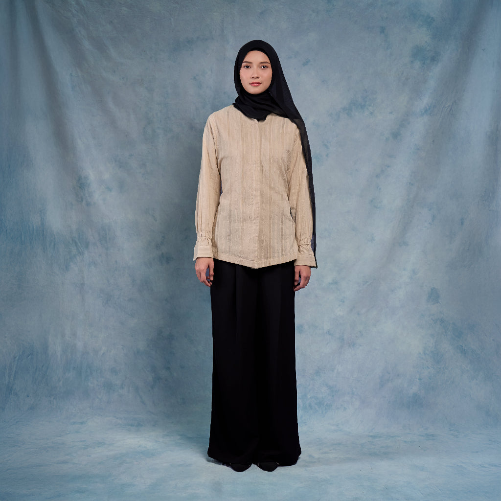 Hanan Top - Kemeja Bordir Bunga