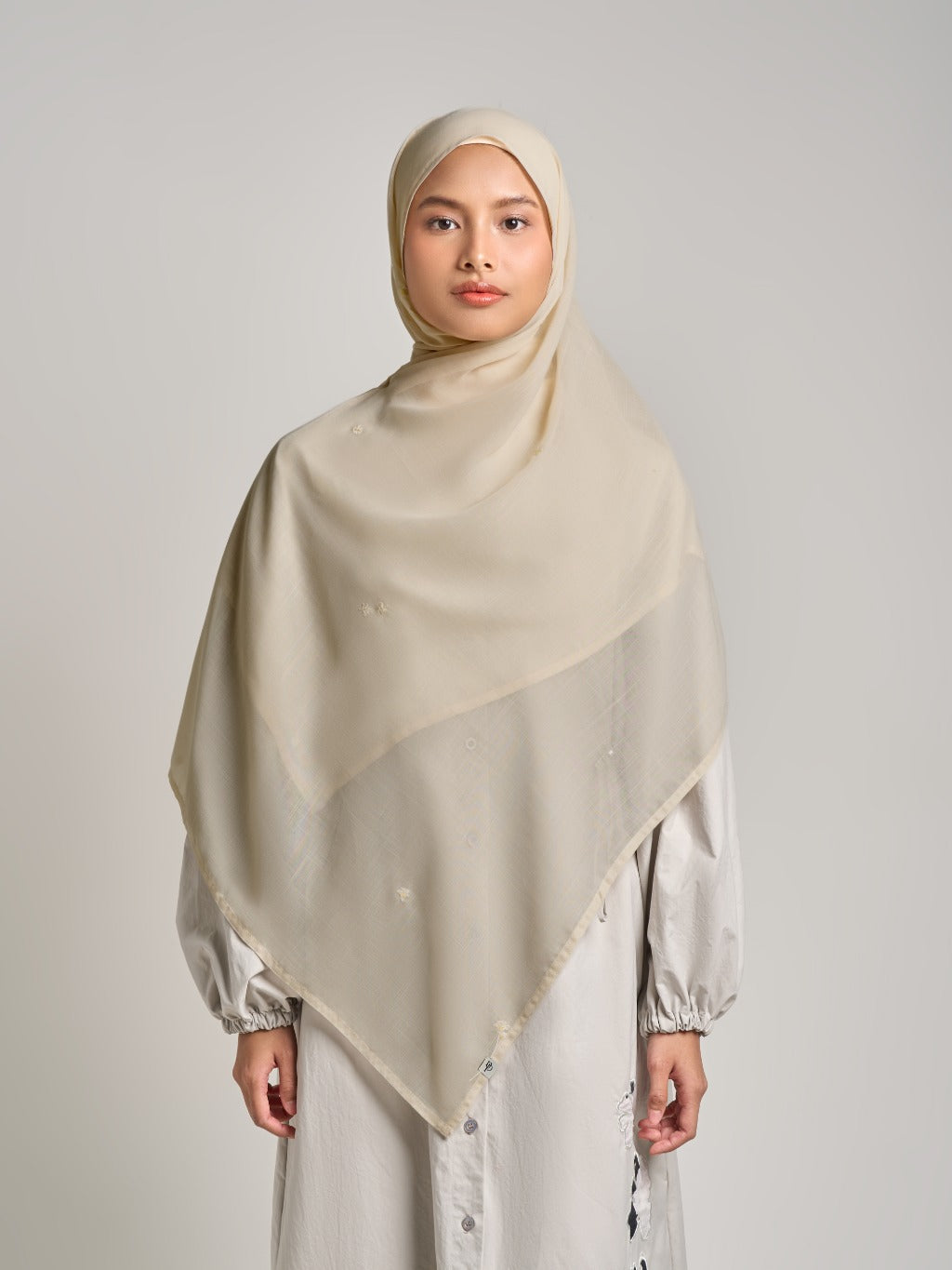 Liqo Pashmina - Pashmina Bordir Premium Jatuh