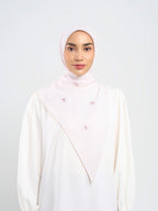 Mahra Embroidery - Hijab Segiempat Bordir Bunga Kristal