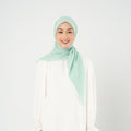 Ayara Embroidery - Hijab Segiempat Bordir Bunga Crystal