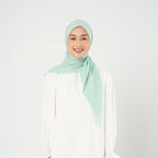 Ayara Embroidery - Hijab Segiempat Bordir Bunga Crystal
