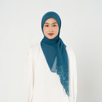Napocut Hijab - Liyana Embroidery - Hijab Segiempat Paris Jepang Bordir Bunga Kristal Premium
