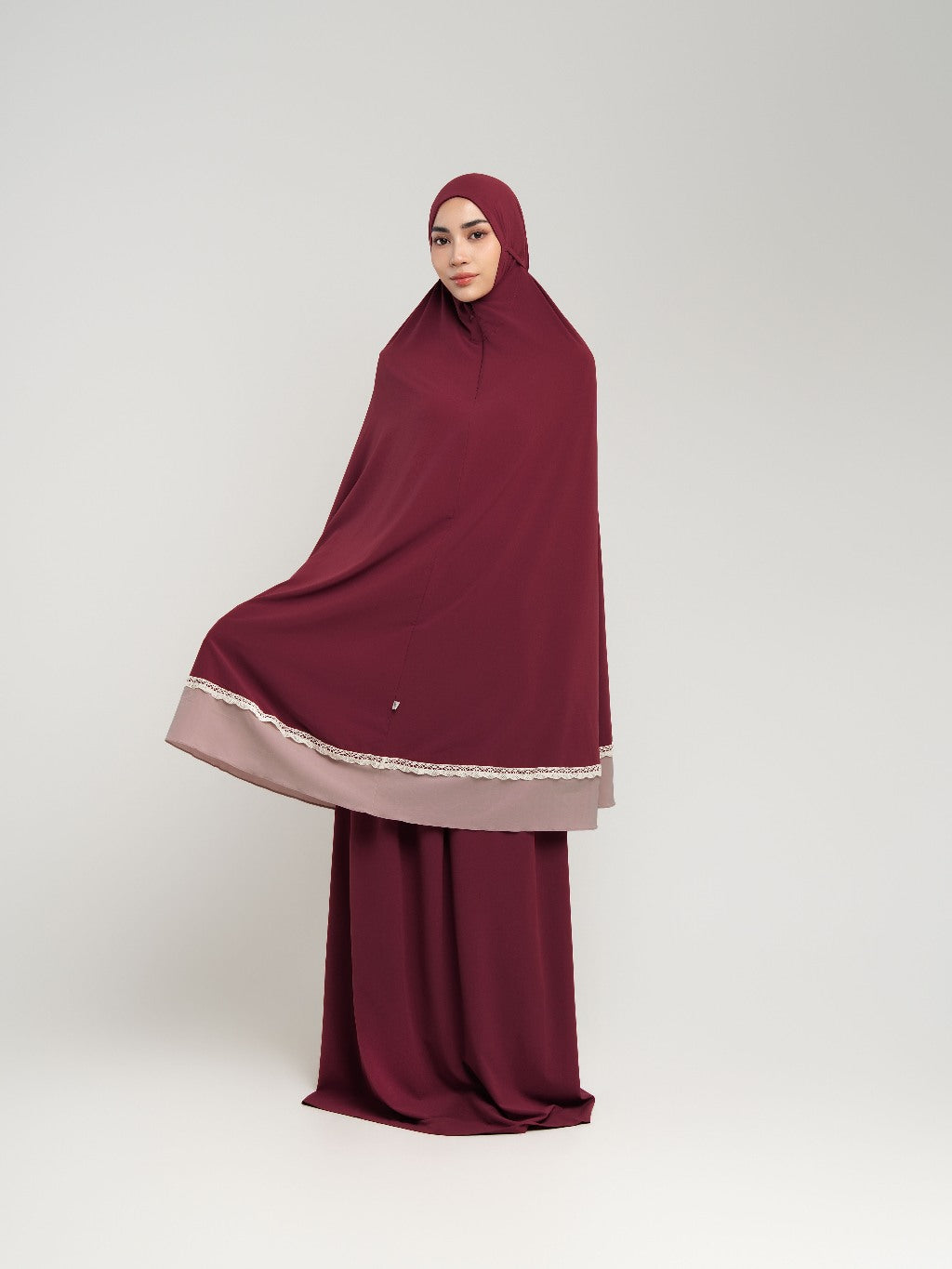 Samara Lace Mukena Travel Premium 2 Tone
