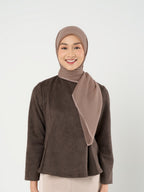 Ayara Embroidery - Hijab Segiempat Bordir Bunga Crystal