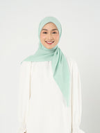 Ayara Embroidery - Hijab Segiempat Bordir Bunga Crystal