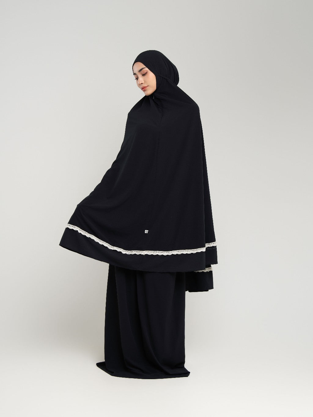 Mukena Travel Premium Samara Lace 1 Tone