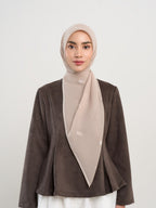 Kenna Embroidery - Crystal Flower Embroidered Square Hijab