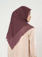 Napocut Hijab - Liyana Embroidery - Hijab Segiempat Paris Jepang Bordir Bunga Kristal Premium