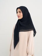 Runi Embroidery - Hijab Segi Empat Bordir Bunga Kristal