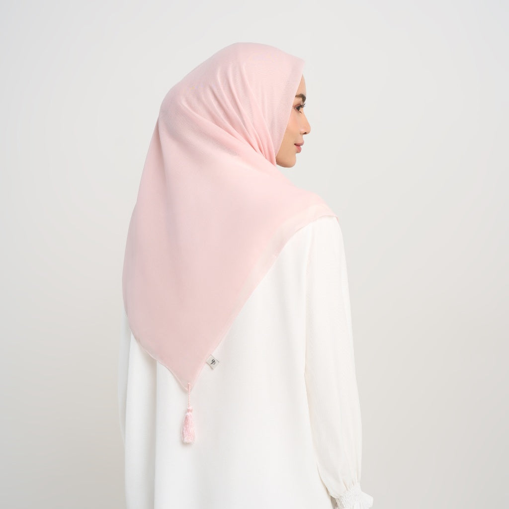 Restock Colors Plain Tassel - Hijab Segiempat Paris Jepang Premium Ronce 115 x 115 cm