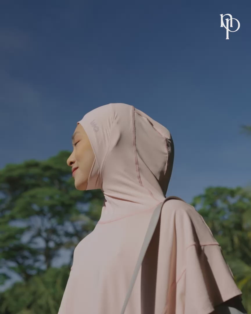 EasyOn Geya Long Sport Hijab - Hijab Rompi Olahraga Instant  Anti UV