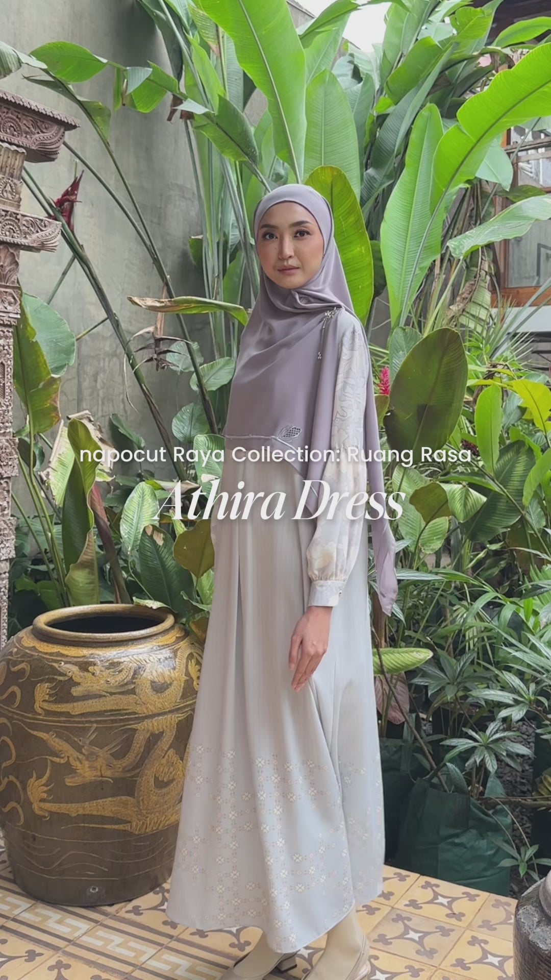 Athira Dress - Gaun Motif Bunga