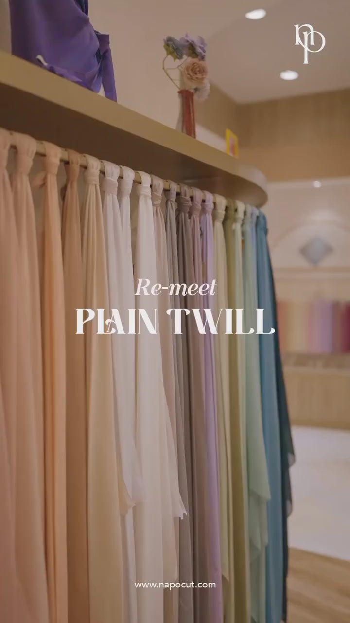 Seri Twill Polos - Hijab Segiempat Paris Jepang Premium