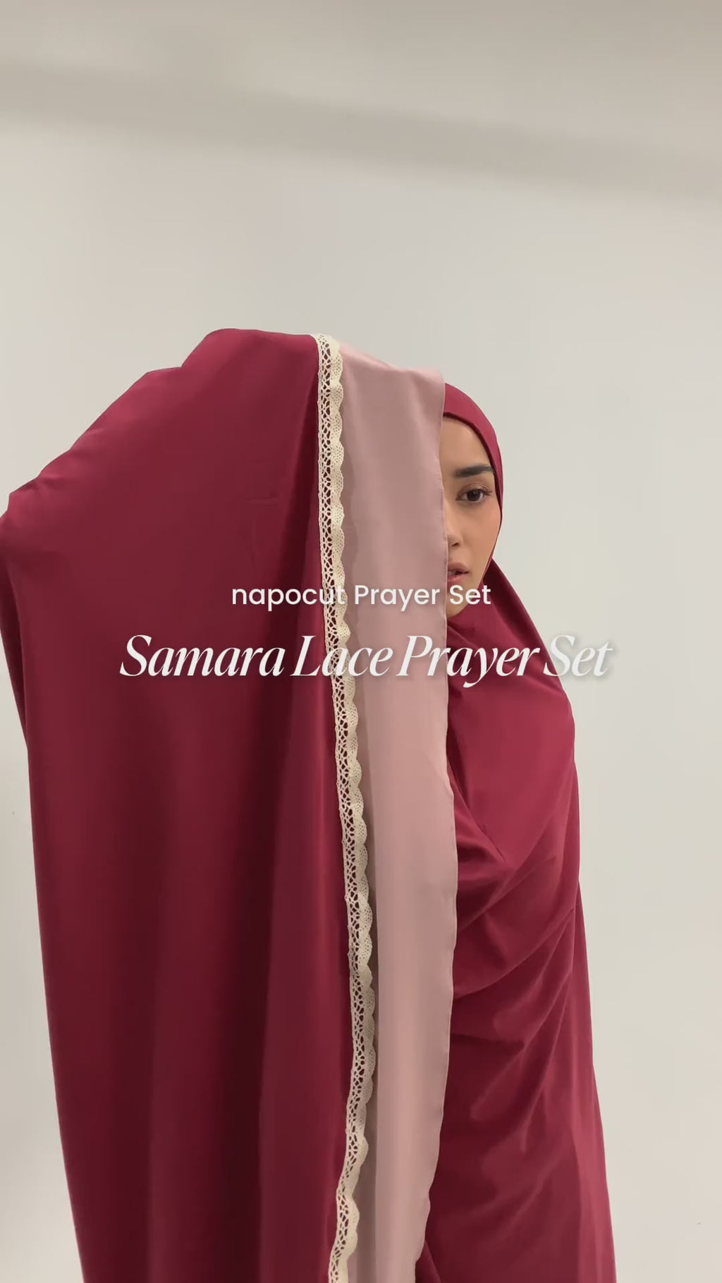 Mukena Travel Premium Samara Lace 1 Tone