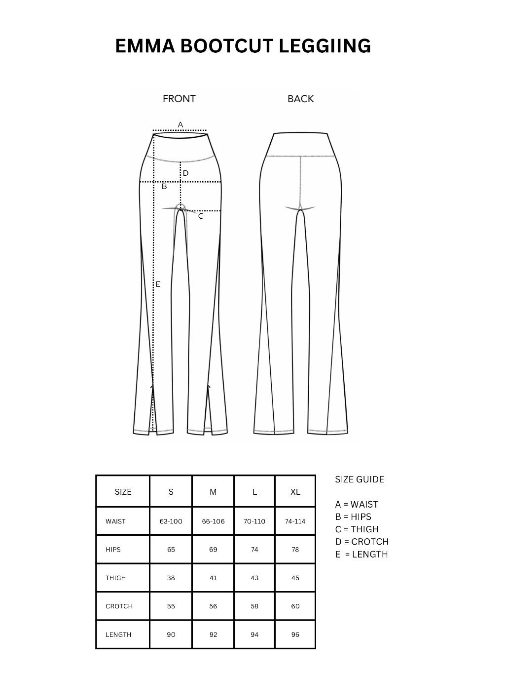 EasyOn Emma Bootcut Legging - Sport Legging