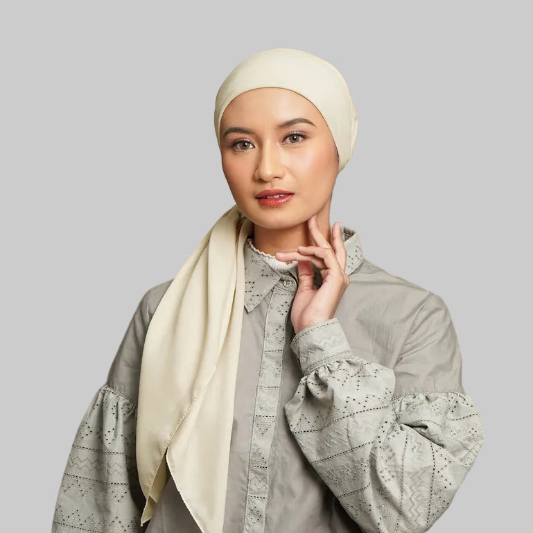 Primrose Voal - Jilbab Voal Segiempat Earth Tone